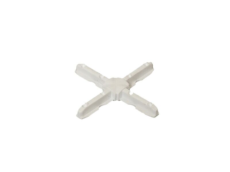 Соединение крестовое декоративное Helima 8мм белое. Рис. 1