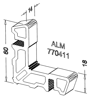 Соединитель угловой ALUMARK для ALM270101. Рис. 2