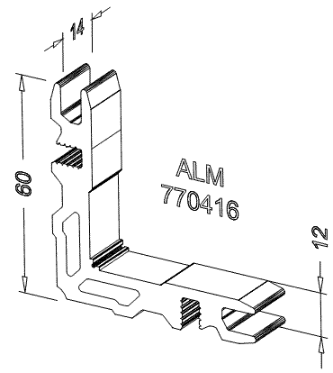 Соединитель угловой ALUMARK для ALM270122. Рис. 2 Соединитель угловой ALUMARK для ALM270122. Рис. 2