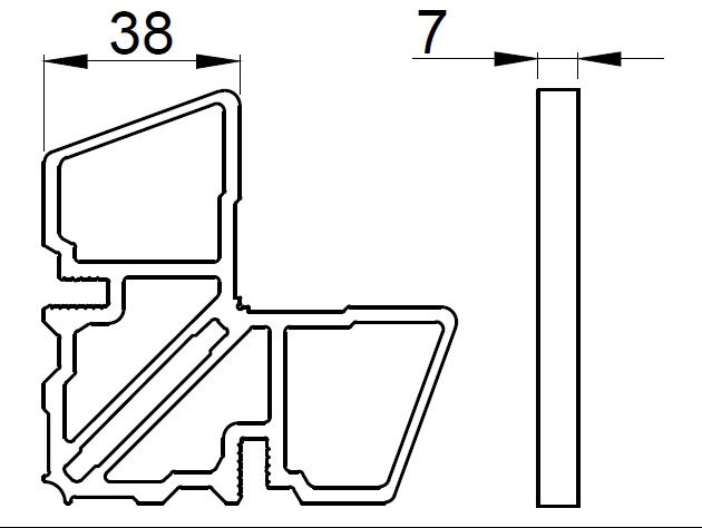 Соединитель угловой наруж ALUMARK для ALM260180\ALM260284. Рис. 1