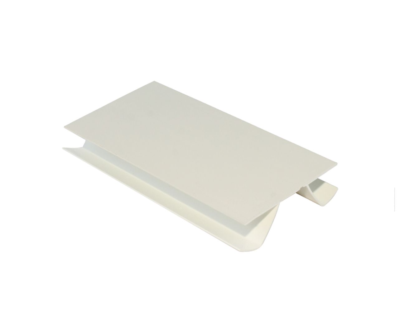 Соединитель универсальный цоколя ПВХ пластик Алебастр белый L=100 мм FIRMAX. Рис. 1