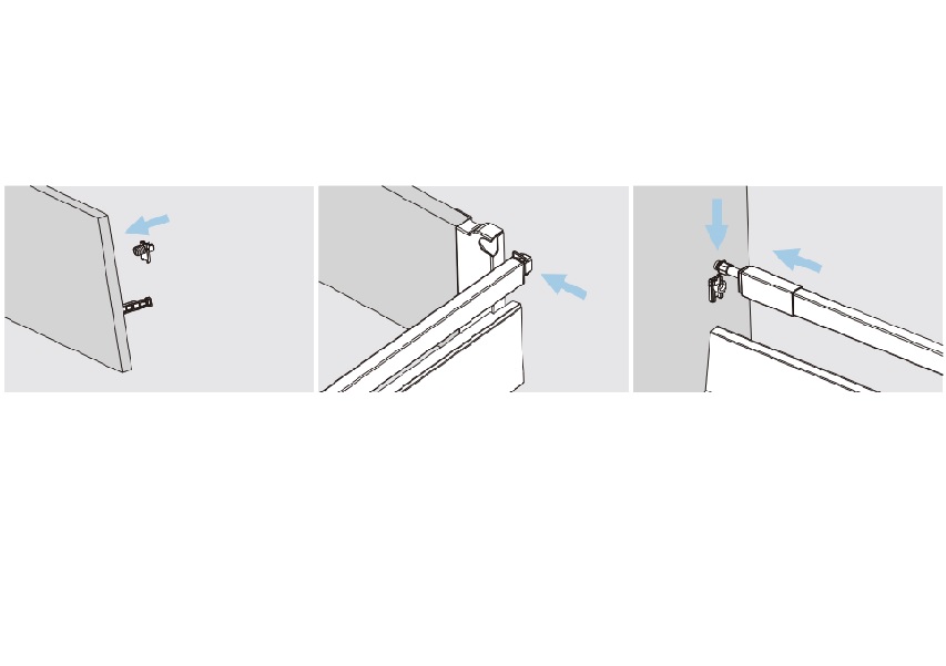 Соединитель задней стенки ДСП д/1-го релинга DTC Dragon Box белый (L+R). Рис. 3 Соединитель задней стенки ДСП д/1-го релинга DTC Dragon Box белый (L+R). Рис. 3