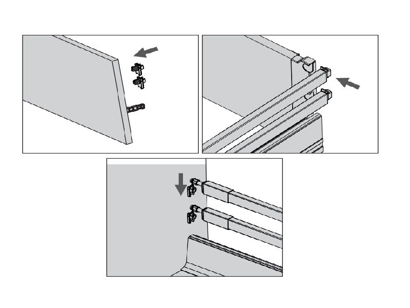 Соединитель задней стенки ДСП д/2х релингов DTC Dragon Box белый (L+R). Рис. 3 Соединитель задней стенки ДСП д/2х релингов DTC Dragon Box белый (L+R). Рис. 3