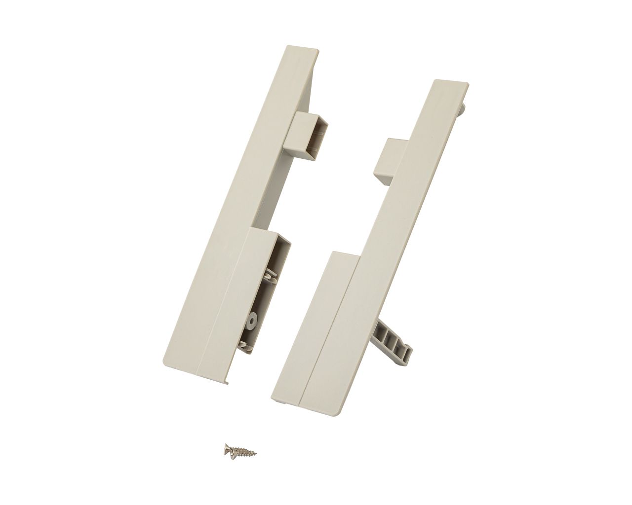 Соединители передней панели для внутреннего ящика Dragon Box под 2 рейлинга. серые. Рис. 1