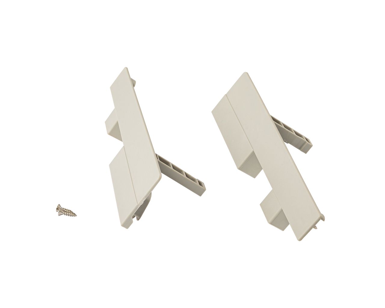 Соединители передней панели для внутреннего ящика Dragon Box под 2 рейлинга. серые. Рис. 3