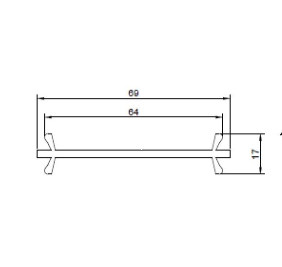 Соединительная планка  70 серия, 6,5 м. Рис. 1
