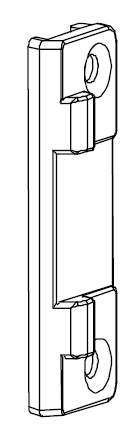 Средний прижим скрытый рамная часть 9 мм. Elementis 2. Рис. 2 Средний прижим скрытый рамная часть 9 мм. Elementis 2. Рис. 2