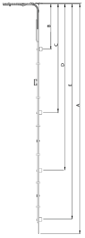 Запор средний 1200-1500 мм. 2Е. Рис. 2 Запор средний 1200-1500 мм. 2Е. Рис. 2