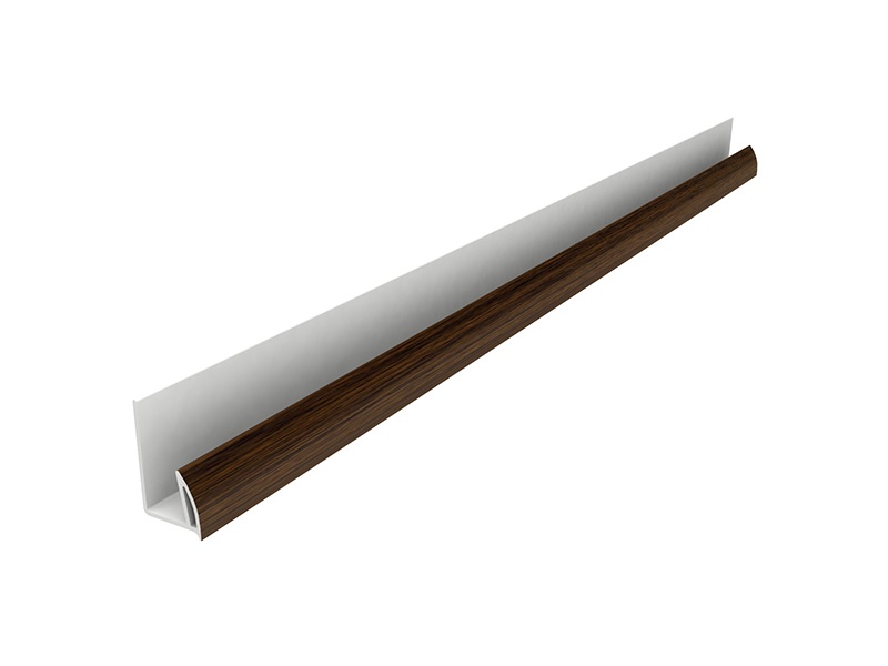 Стартовый профиль Qunell St-25мм ТЕМНЫЙ ДУБ (Renolit 2052-089) 6,0 м. Рис. 1 Стартовый профиль Qunell St-25мм ТЕМНЫЙ ДУБ (Renolit 2052-089) 6,0 м. Рис. 1