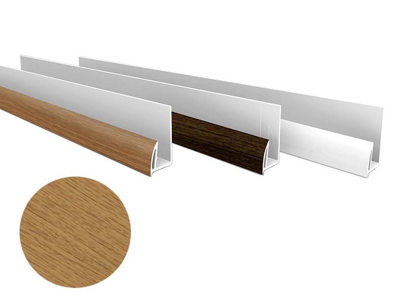 Стартовый профиль Qunell St-25мм НАТУРАЛЬНЫЙ ДУБ (Renolit 3118-076) 6,0 м. Рис. 2