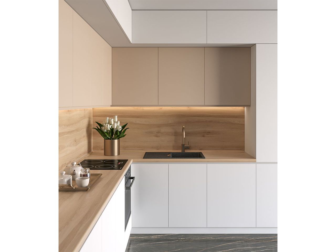 Столешница-постформинг FS1115 W5 Дуб Кольский R3 3000х1200х38 мм. Рис. 3