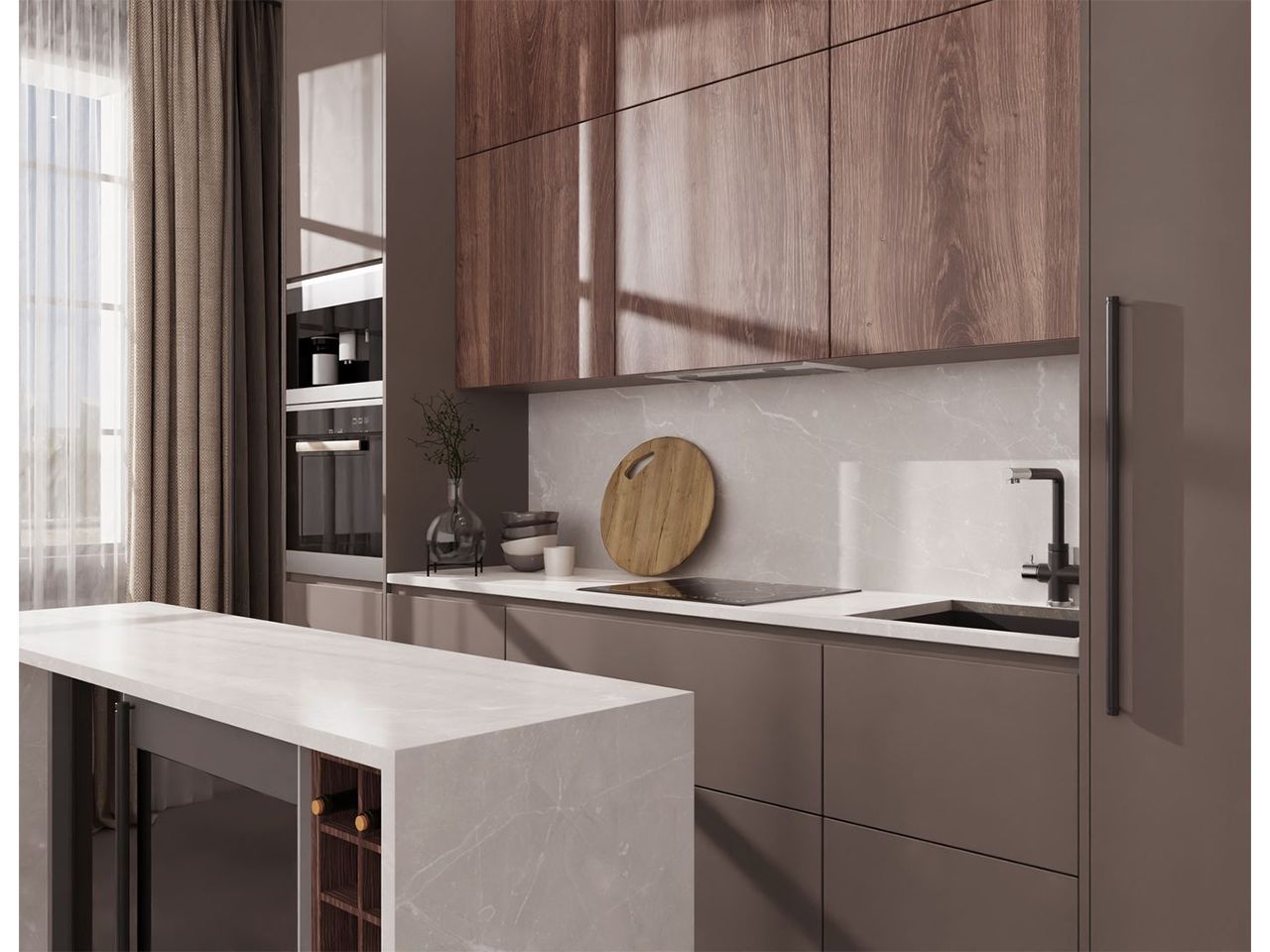 Столешница-постформинг FS114 B2 Ай-Петри R3 3000х600х38 мм. Рис. 3