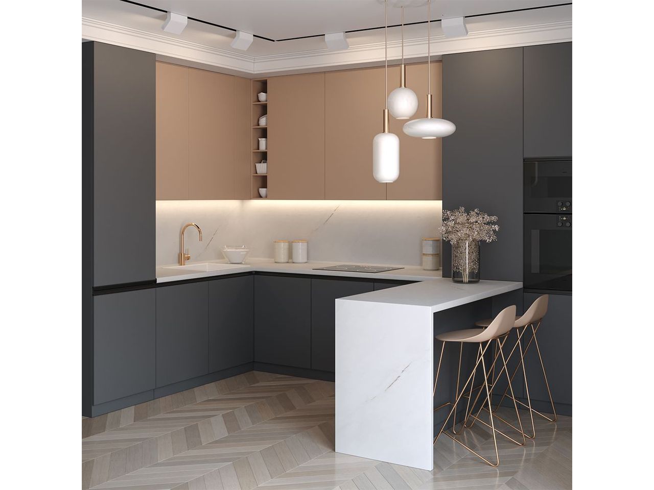 Столешница-постформинг FS128 S1 Эльбрус R3 3000х600х38 мм. Рис. 3