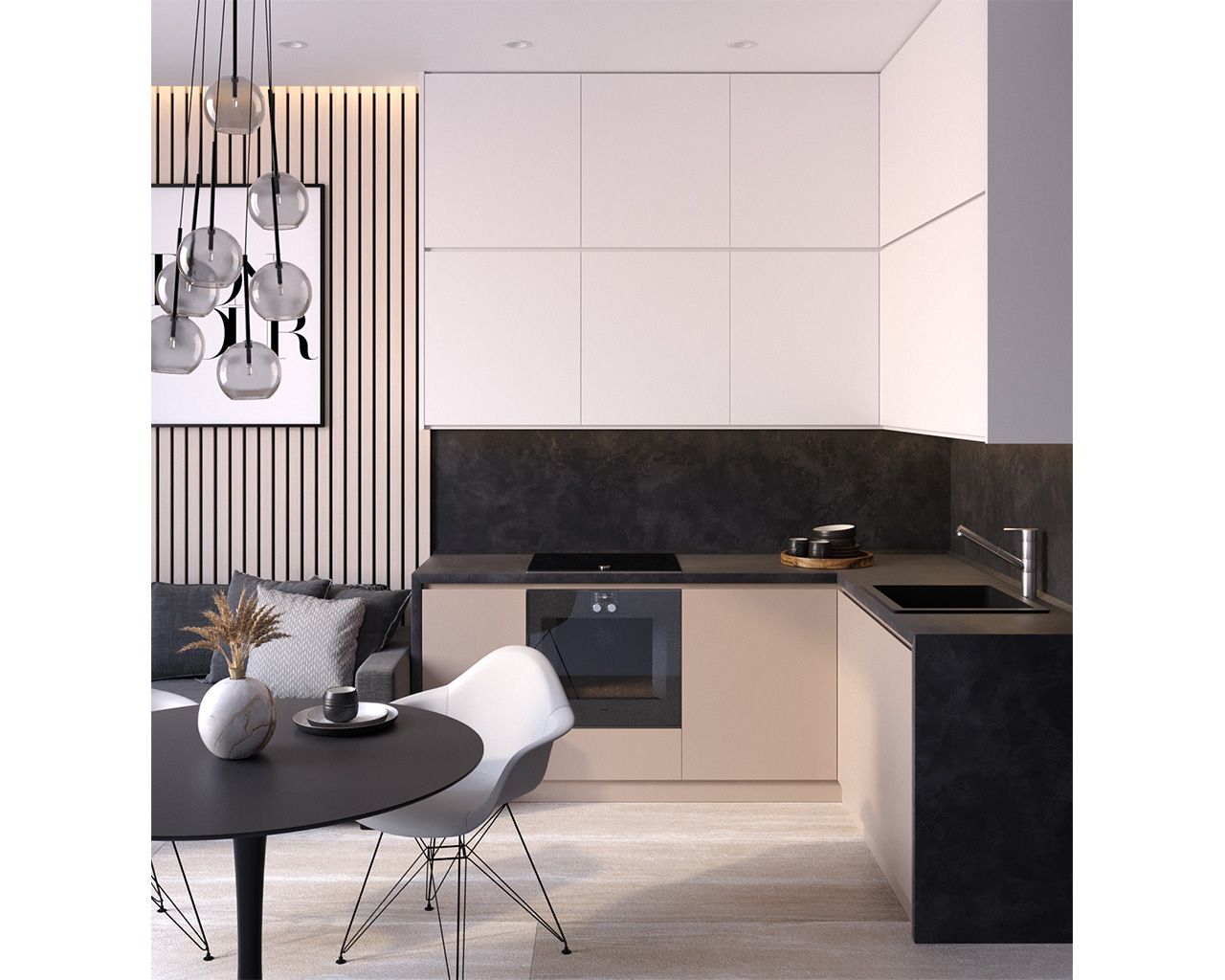 Столешница-постформинг R3 FS188 S3 Шифер Детройт  SUPERIOR, 4200*600*38 мм. Рис. 2