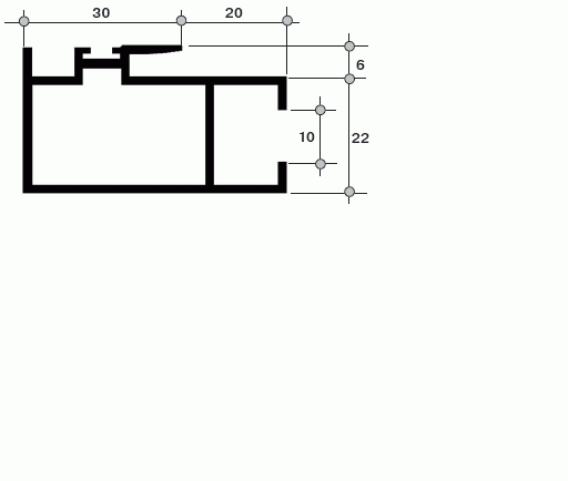 Створка центральная (1), 640-11 (166) 6м Белый. Рис. 1 Створка центральная (1), 640-11 (166) 6м Белый. Рис. 1