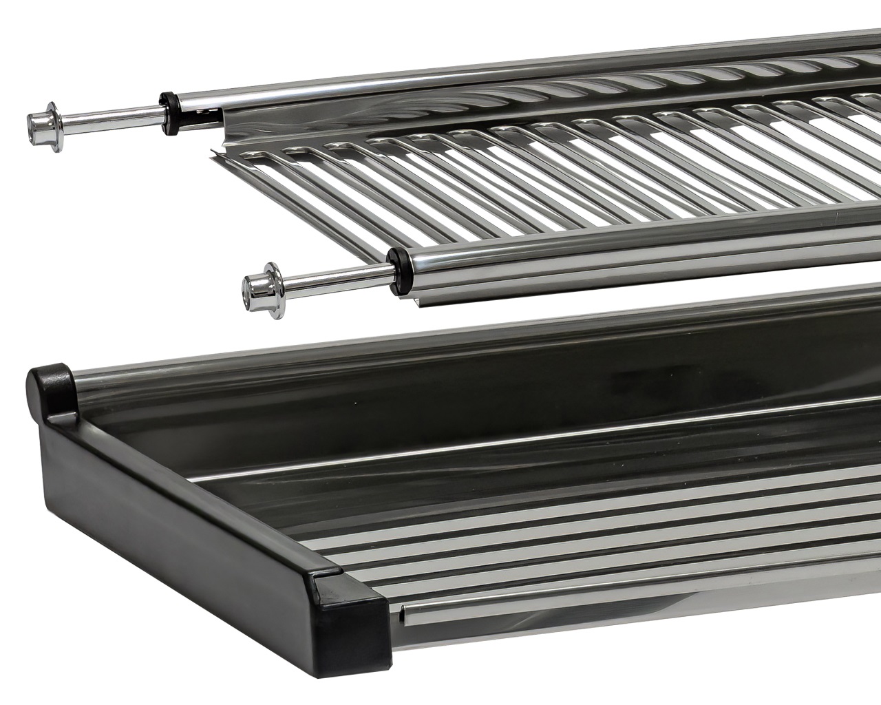 Сушка 2-х уровневая Firmax Smartline в базу 800мм, нержавеющая сталь. Рис. 3