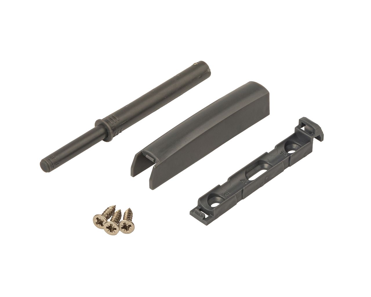 Толкатель Push-to-Open Firmax Smartline, плечо 38мм, внешнее крепление, темно-серый. Рис. 1