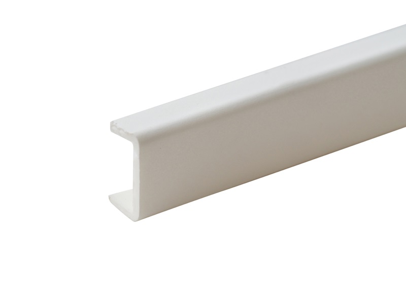 Заглушка торцевая цоколя ПВХ пластик Белый L=1м FIRMAX. Рис. 1