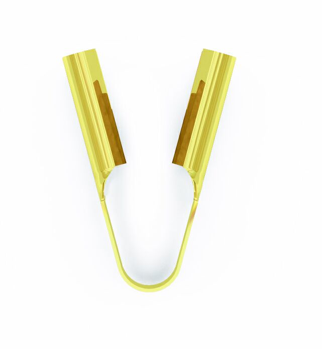 Соединение торцевое Germanella для арочных конструкций золотое. Рис. 1