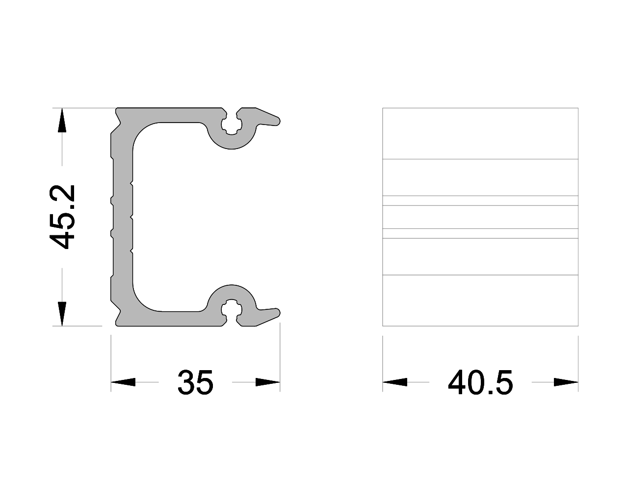Т-соединитель ALUMARK для ригеля 157050 40 мм