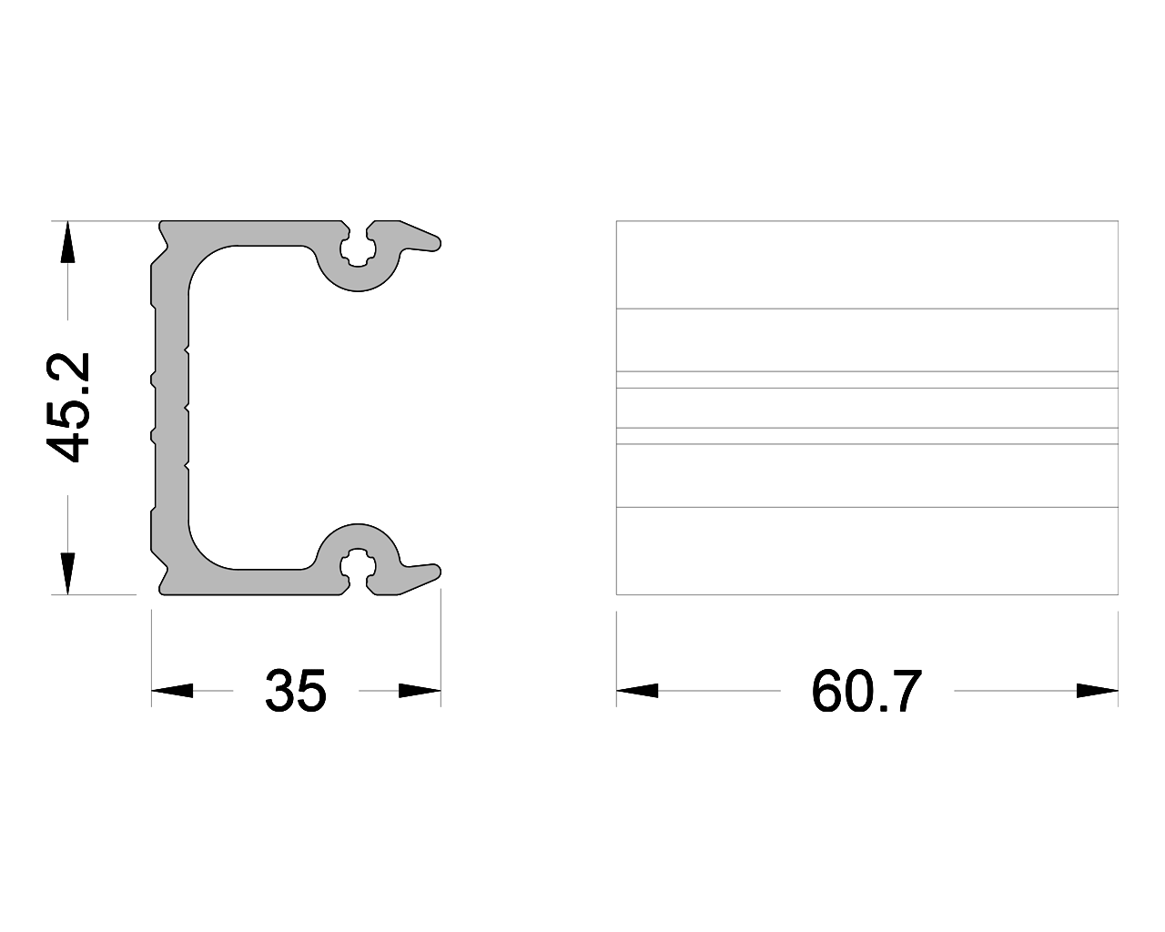 Т-соединитель ALUMARK для ригеля 157070 60 мм