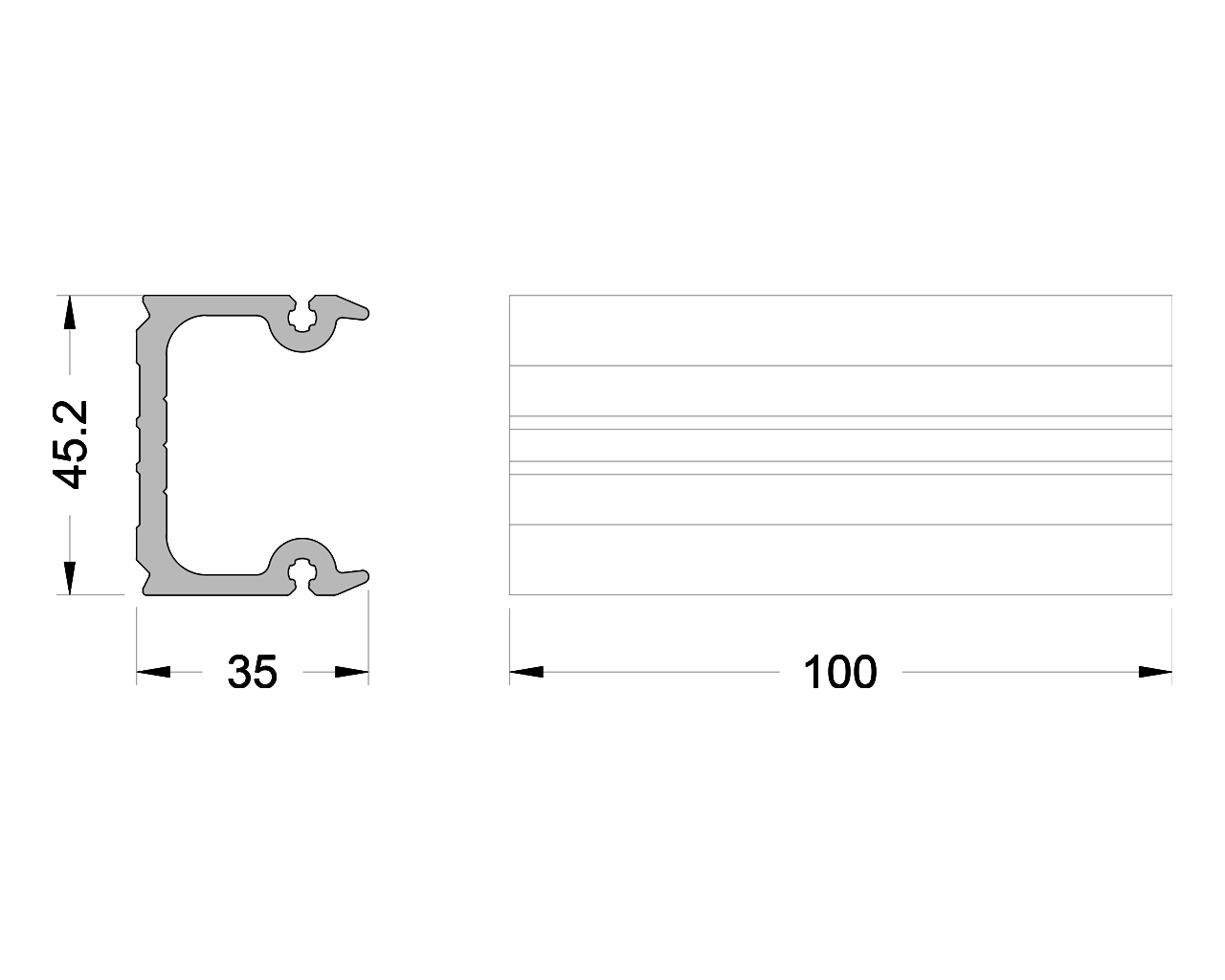 Т-соединитель ALUMARK для ригеля 157110 100 мм