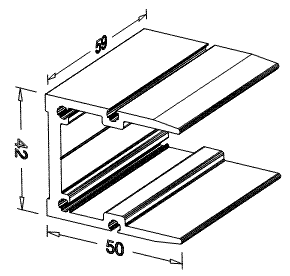 Т-соединитель для 150075 ALUMARK 59мм. Рис. 2 Т-соединитель для 150075 ALUMARK 59мм. Рис. 2