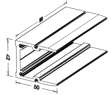 Т-соединитель для 150115 ALUMARK 99мм. Рис. 2 Т-соединитель для 150115 ALUMARK 99мм. Рис. 2