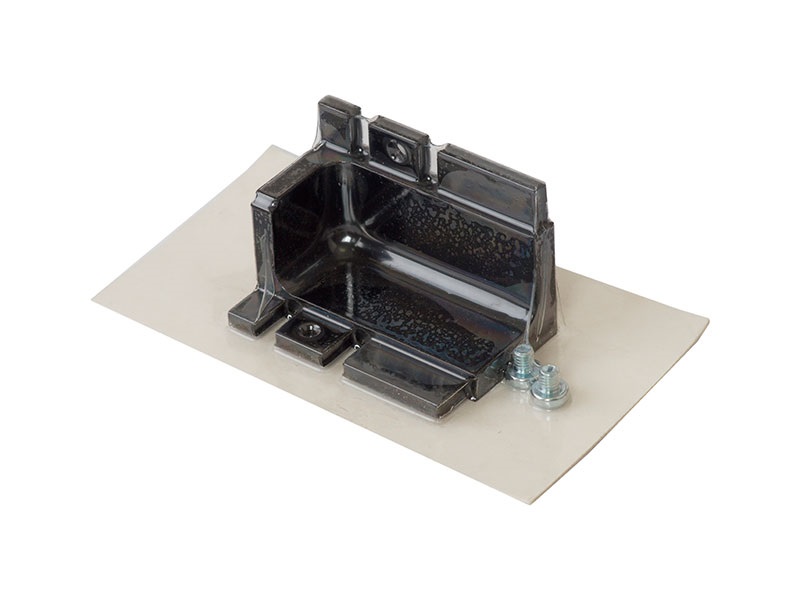 Угол 90° внутренний верхнего профиля GOLA Alphalux, алюминий черный. Рис. 2