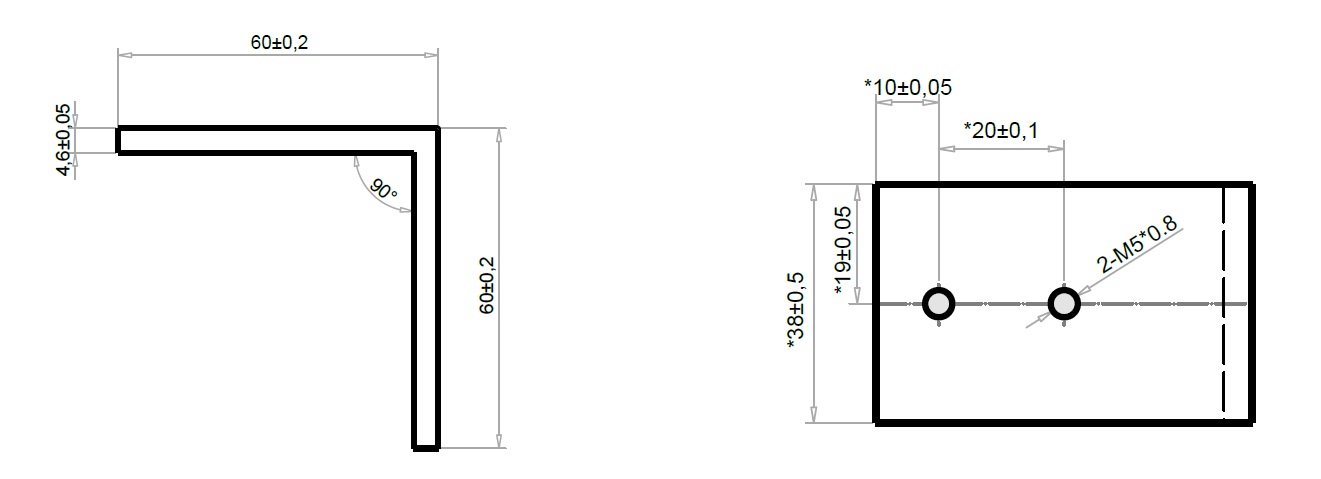 Угловой соединитель для перегородочного профиля. Рис. 1 Угловой соединитель для перегородочного профиля. Рис. 1