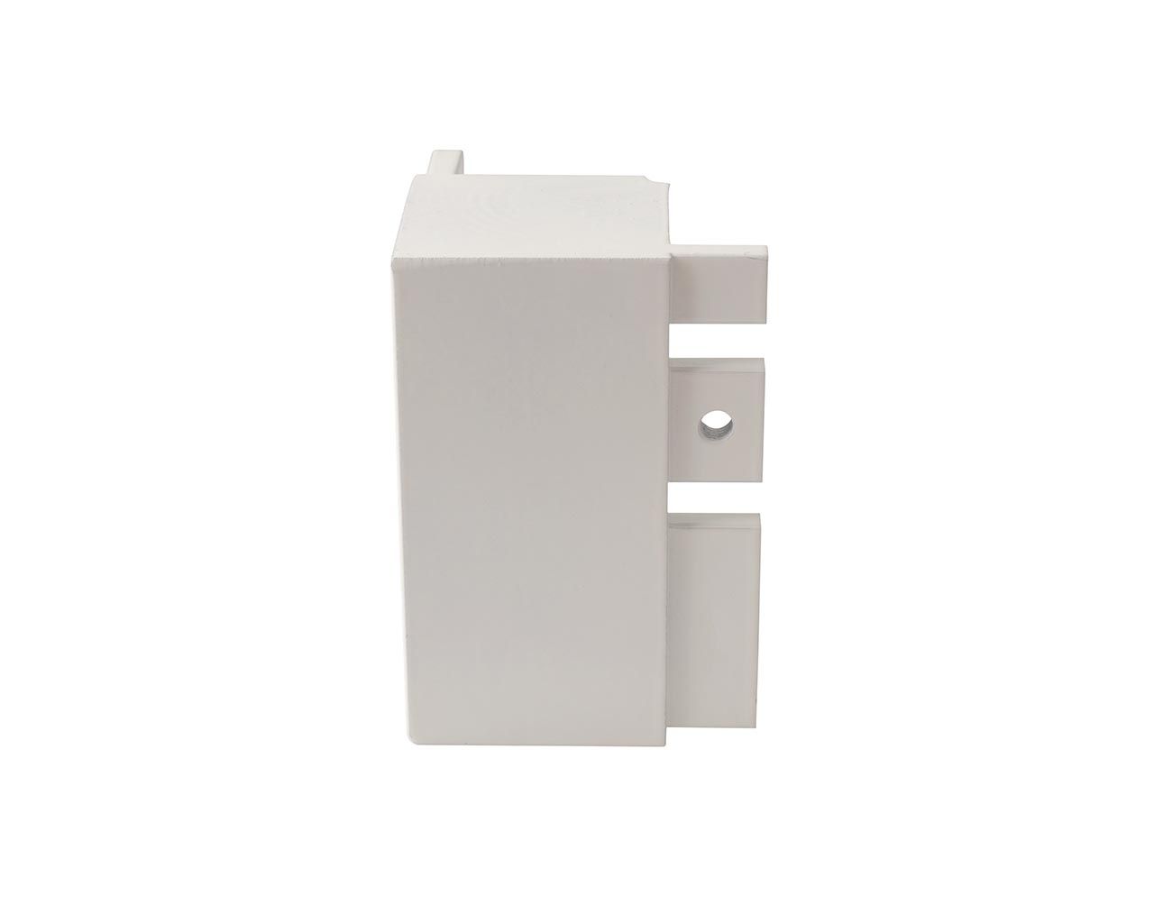 Угол 90° внутренний верхнего профиля GOLA Alphalux, алюминий белый. Рис. 2