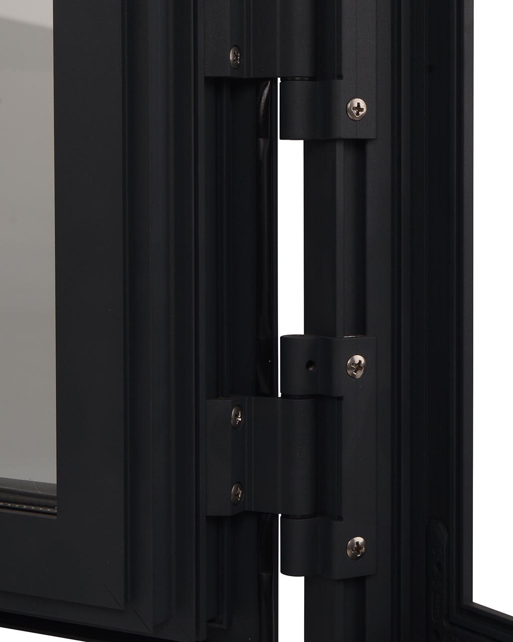 Уголок - Окно S50 Цвет RAL7016 Muar, 2 петли GIESSE Bridge, подставка ЛДСП 16мм, стеклопакет 20мм, наклейка. Рис. 3