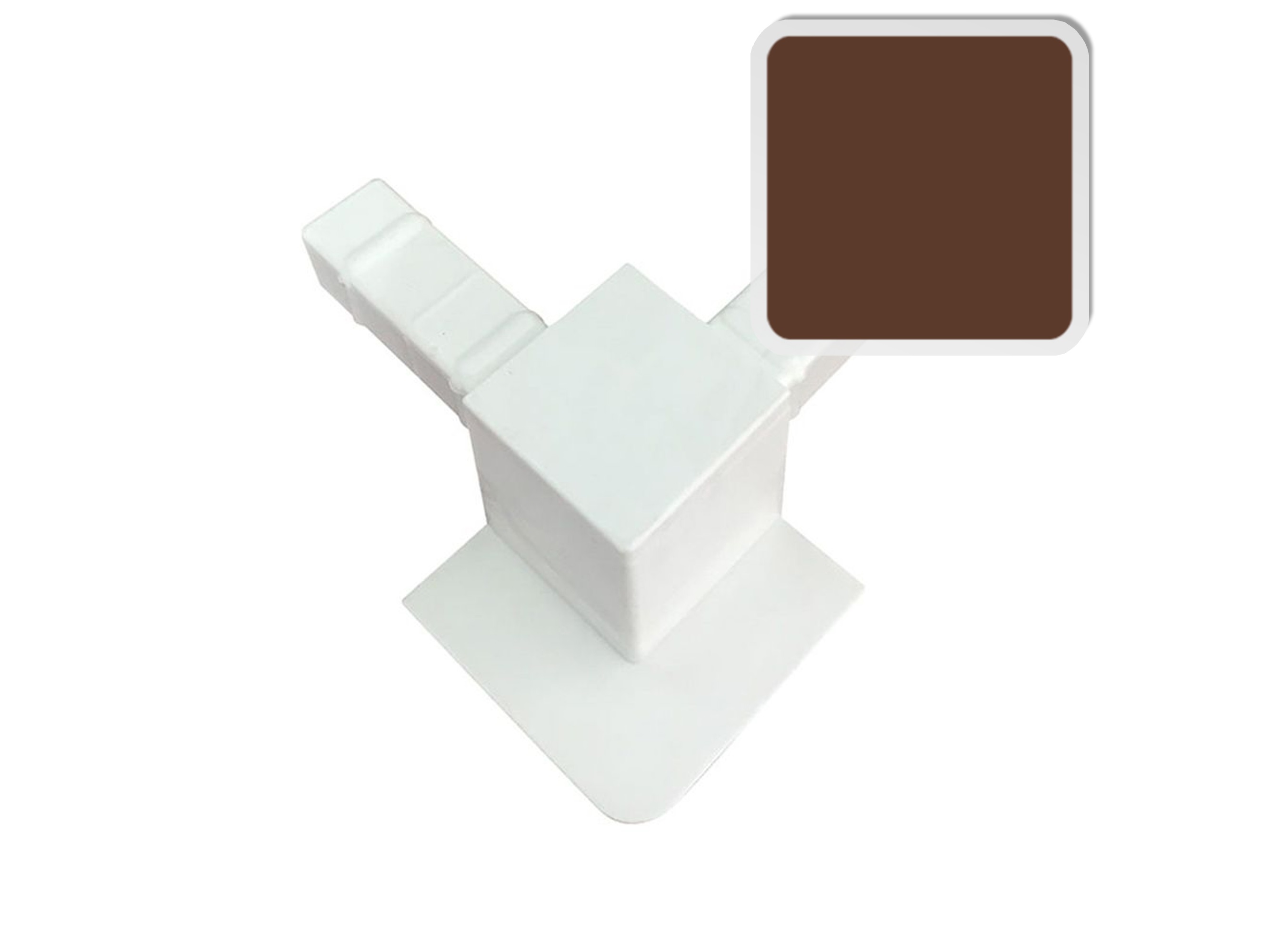 Уголок для внутреннего усиленного профиля, коричневый. Рис. 1 Уголок для внутреннего усиленного профиля, коричневый. Рис. 1