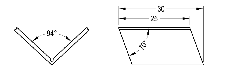 Уголок дополнительный АЛЮСТАРТ, алюминий, неокрашенный. Рис. 2
