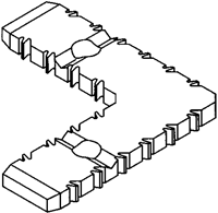 Уголок основной АЛЮСТАРТ, 14x50 мм, пластик. Рис. 2