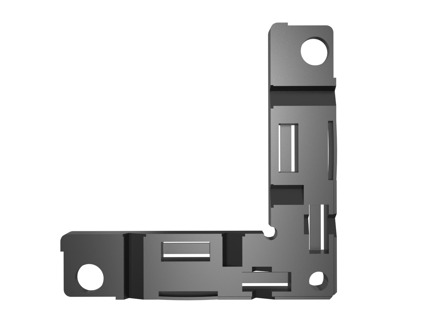 Уголок основной АЛЮСТАРТ, пластик, черный. Рис. 1 Уголок основной АЛЮСТАРТ, пластик, черный. Рис. 1