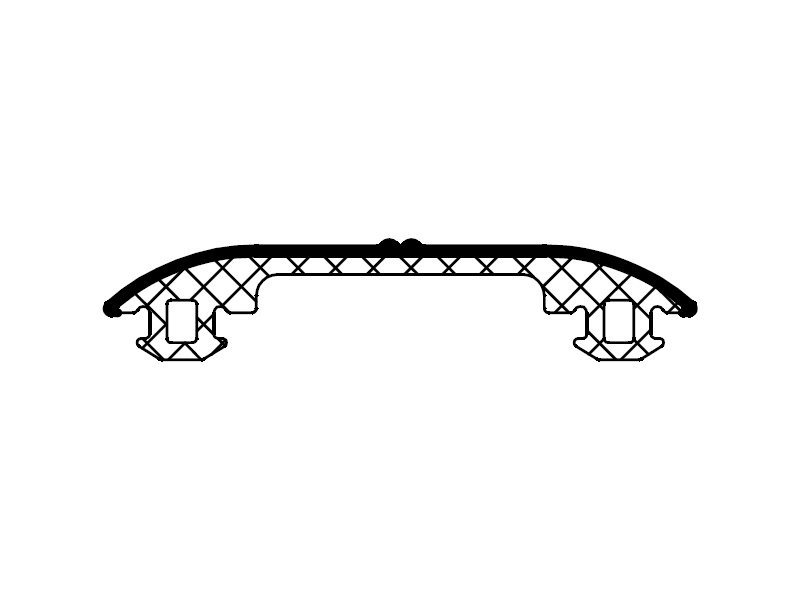 Уплотинтель притвора раздвижной двери, серый. Рис. 1