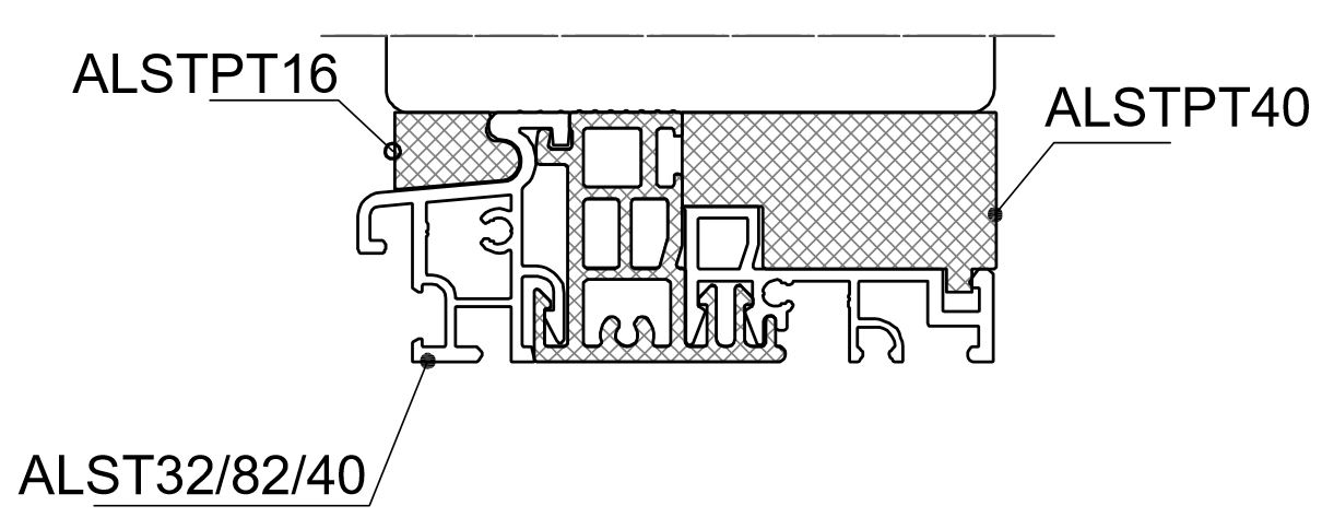 Уплотнитель Алюстарт на профиль-порог, EPDM, черный. Рис. 3 Уплотнитель Алюстарт на профиль-порог, EPDM, черный. Рис. 3