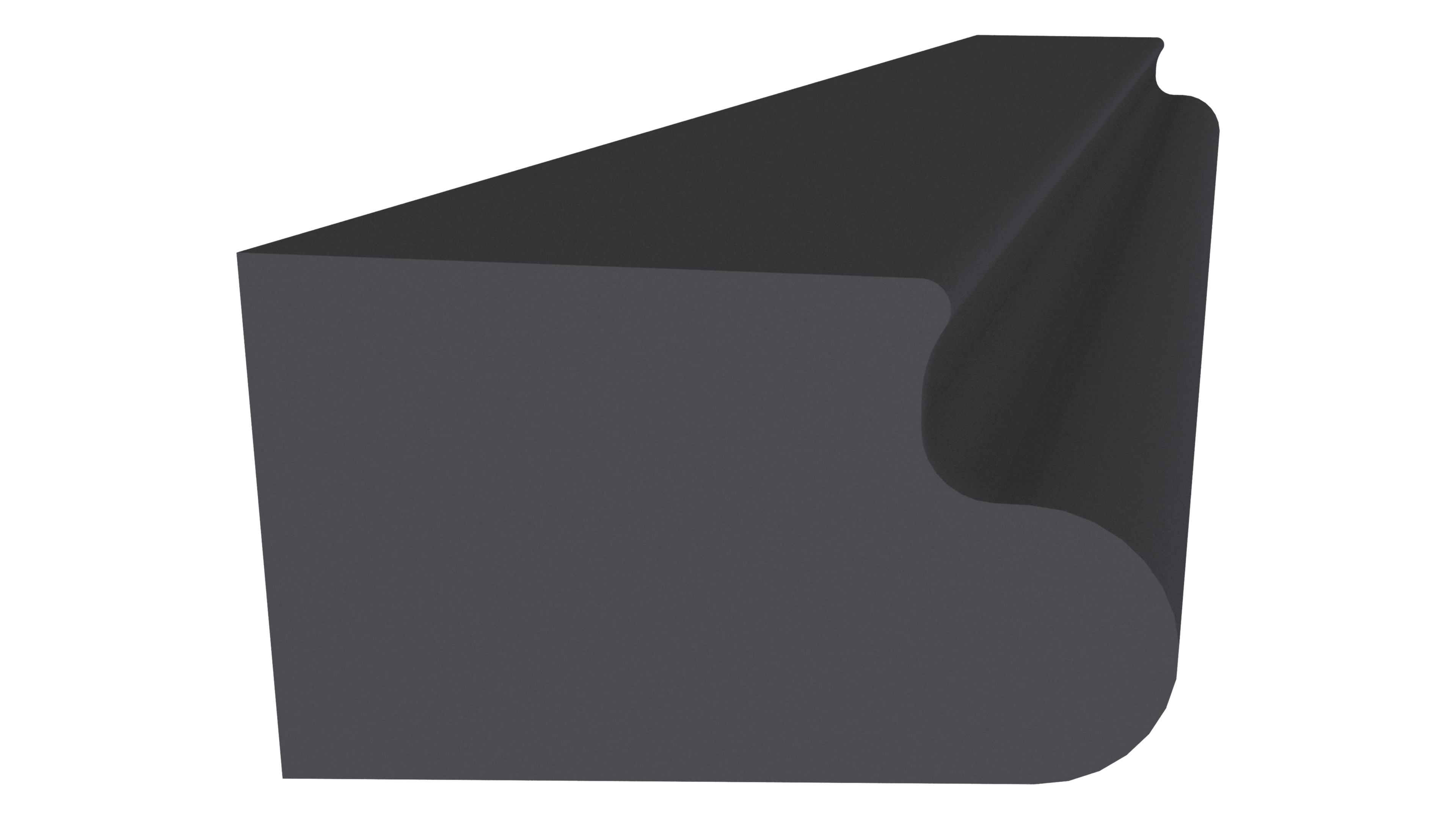 Уплотнитель Алюстарт на профиль-порог, EPDM, черный. Рис. 1 Уплотнитель Алюстарт на профиль-порог, EPDM, черный. Рис. 1