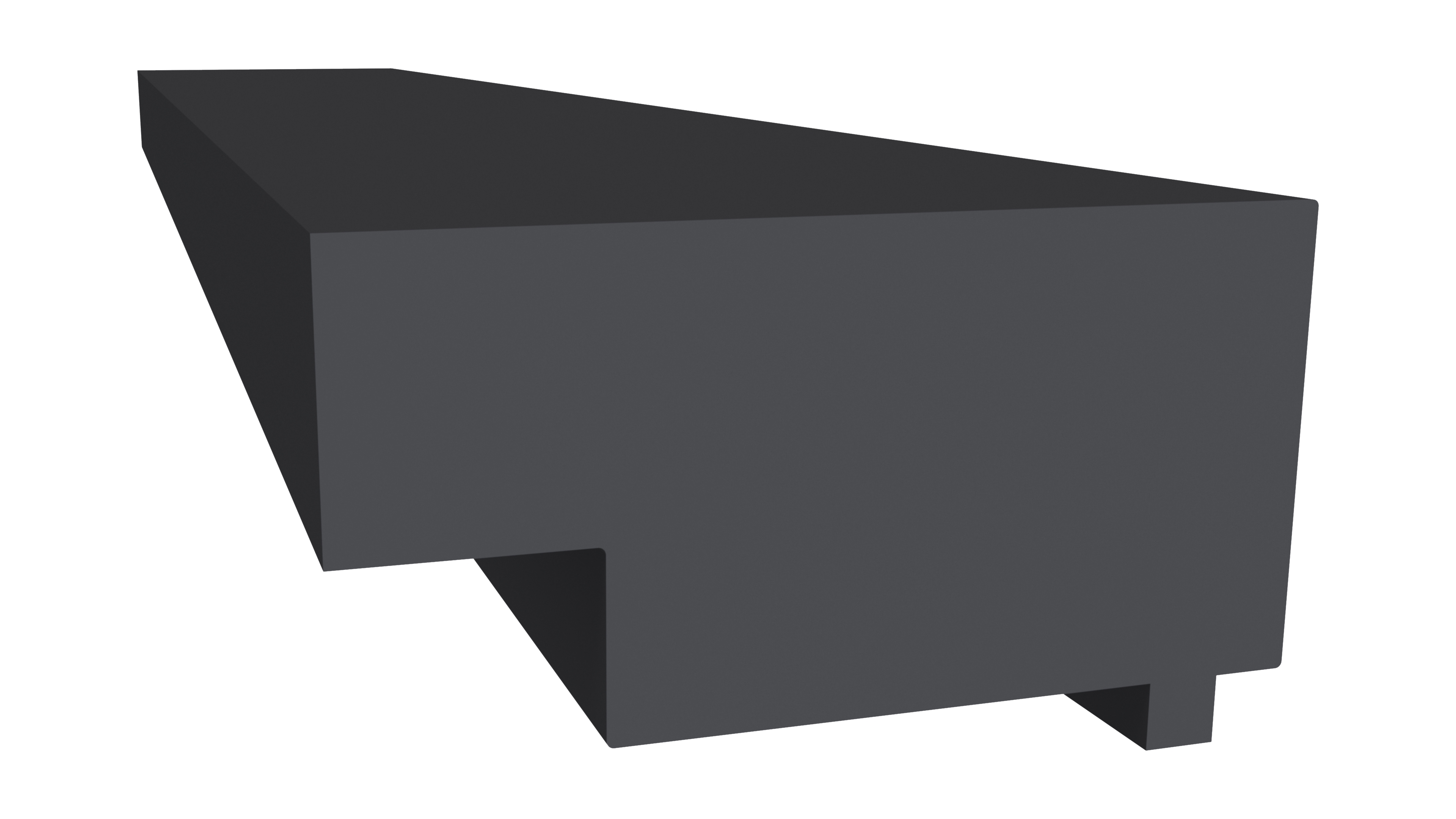 Уплотнитель Алюстарт на профиль-порог, EPDM, черный. Рис. 1