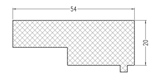 Уплотнитель Алюстарт на профиль-порог, EPDM, черный. Рис. 2