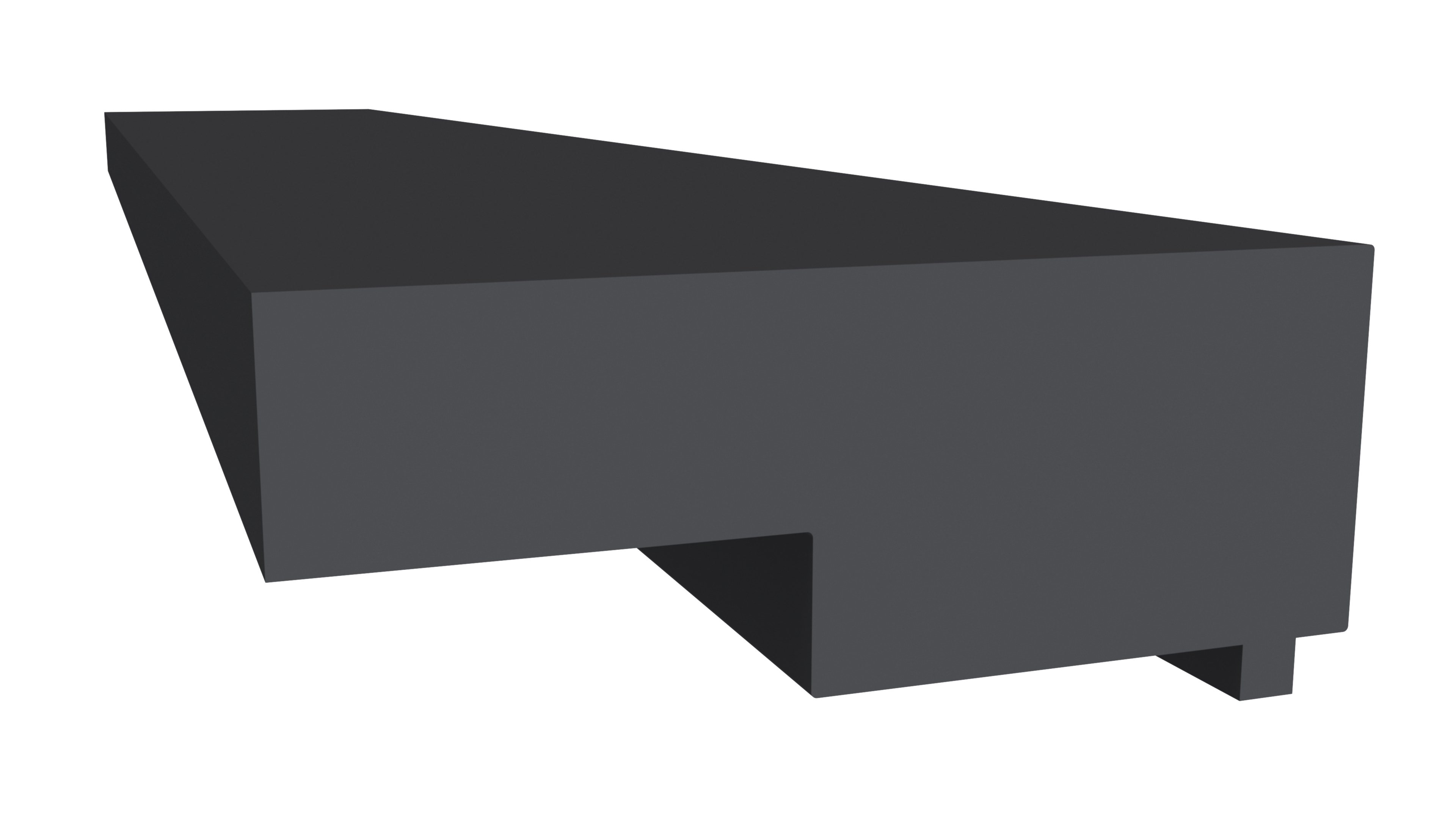 Уплотнитель Алюстарт на профиль-порог, EPDM, черный. Рис. 1