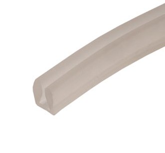 FIRMAX Уплотнитель ПВХ под вставку 4мм, бесцветный, П-образный. Рис. 1