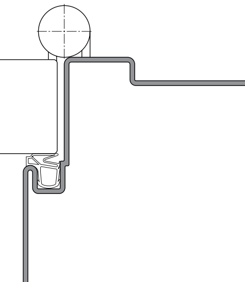 Уплотнитель для деревянных дверей DEVENTER, ТЭП, темно-коричневый RAL 8014. Рис. 2 Уплотнитель для деревянных дверей DEVENTER, ТЭП, темно-коричневый RAL 8014. Рис. 2