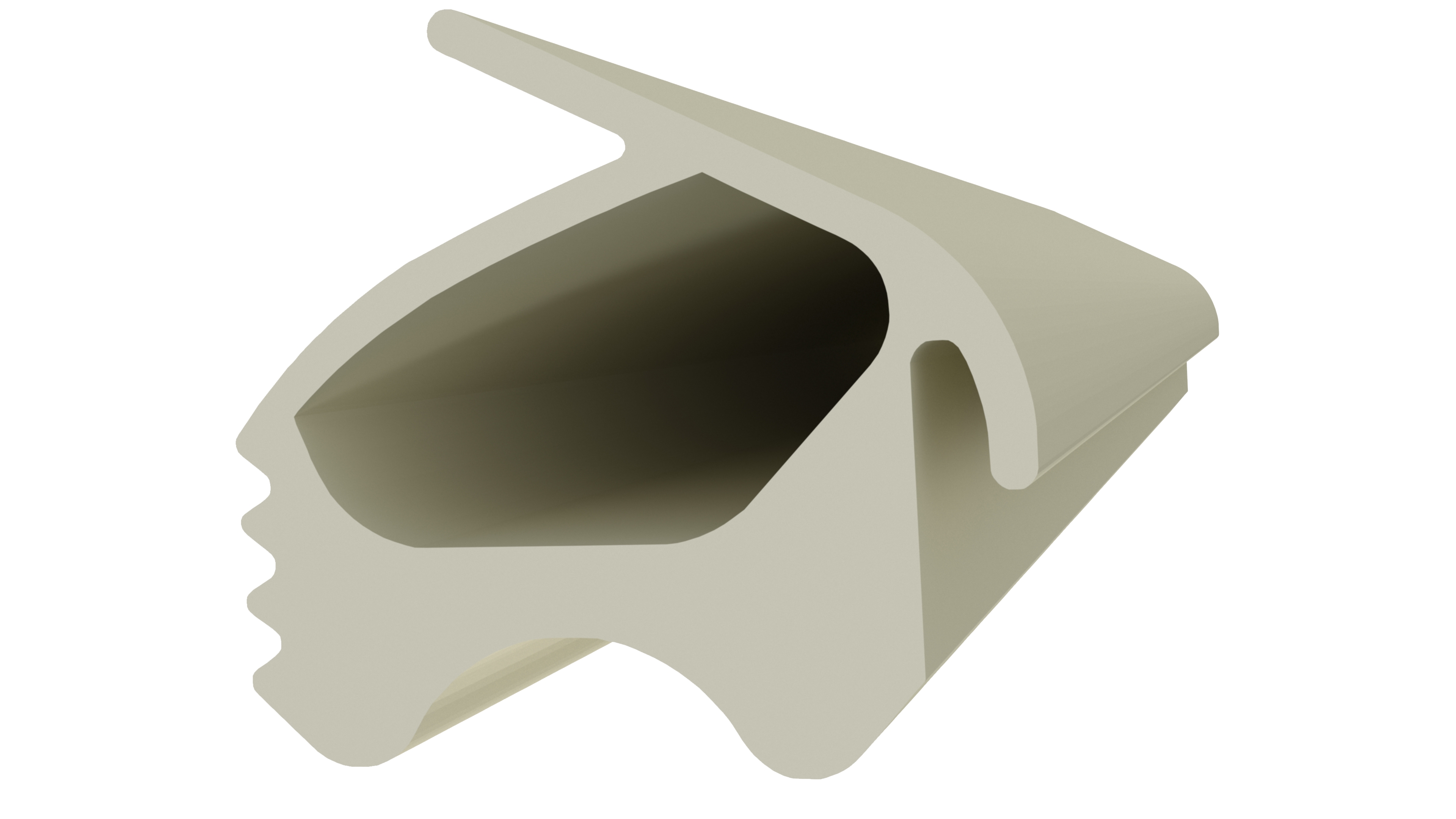 Уплотнитель для деревянных дверей DEVENTER, ТЭП, жемчужно-белый RAL 1013. Рис. 1 Уплотнитель для деревянных дверей DEVENTER, ТЭП, жемчужно-белый RAL 1013. Рис. 1