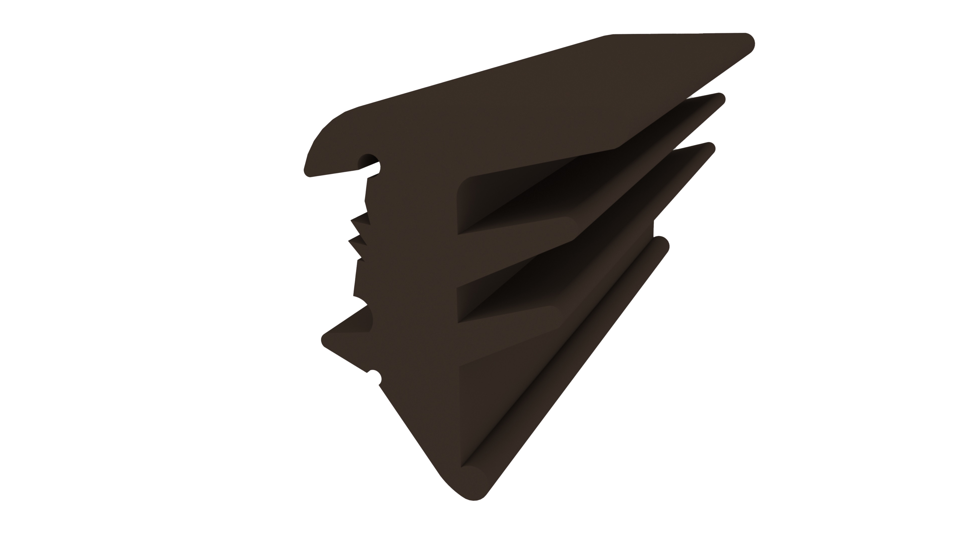 Уплотнитель для деревянных евроокон DEVENTER для сухого остекления, ТЭП, темно-коричневый RAL 8014. Рис. 1 Уплотнитель для деревянных евроокон DEVENTER для сухого остекления, ТЭП, темно-коричневый RAL 8014. Рис. 1