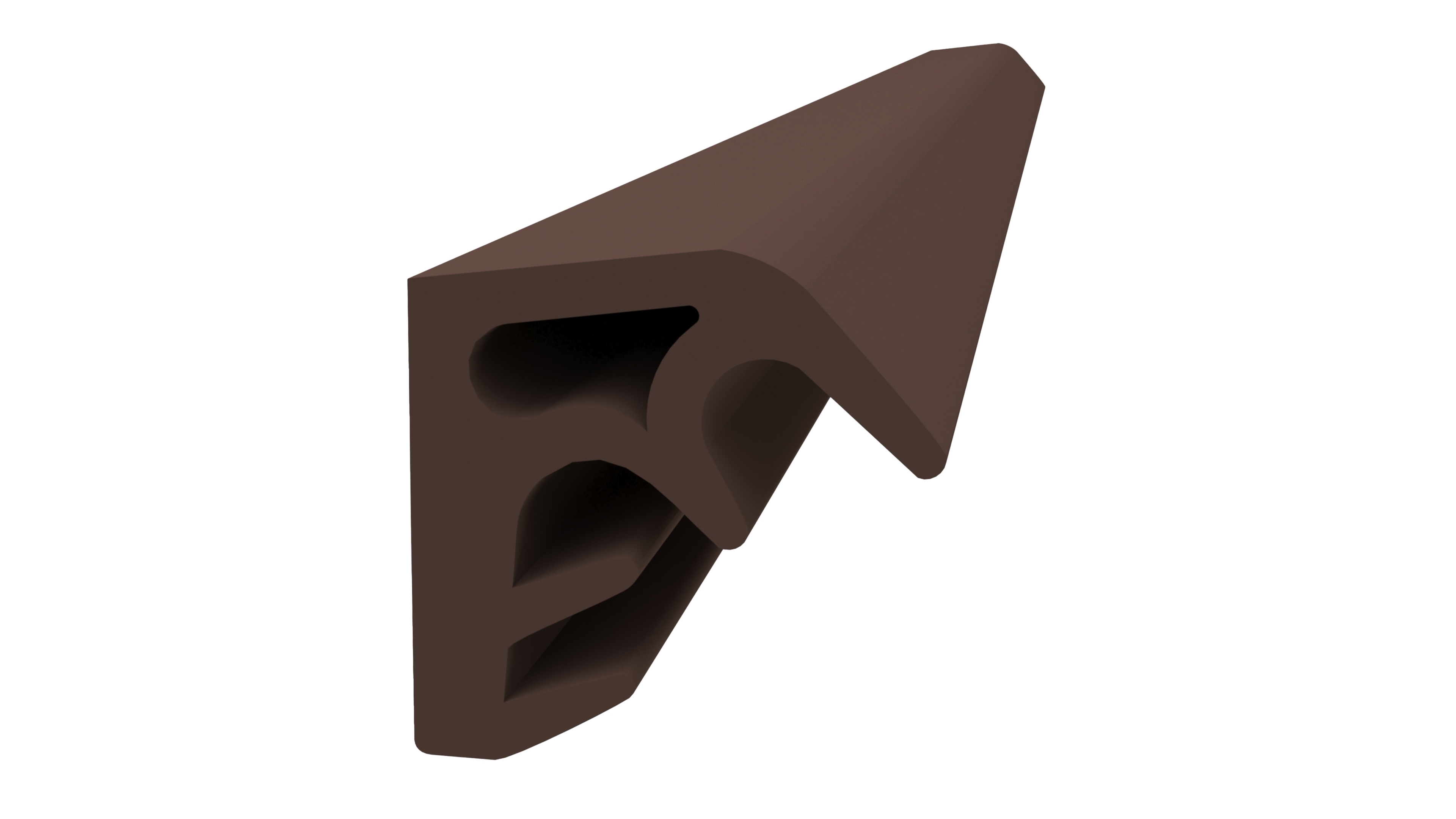 Уплотнитель для деревянных евроокон DEVENTER на наплав створки, ширина паза 3 мм, ТЭП, темно-коричневый RAL 8014. Рис. 1 Уплотнитель для деревянных евроокон DEVENTER на наплав створки, ширина паза 3 мм, ТЭП, темно-коричневый RAL 8014. Рис. 1