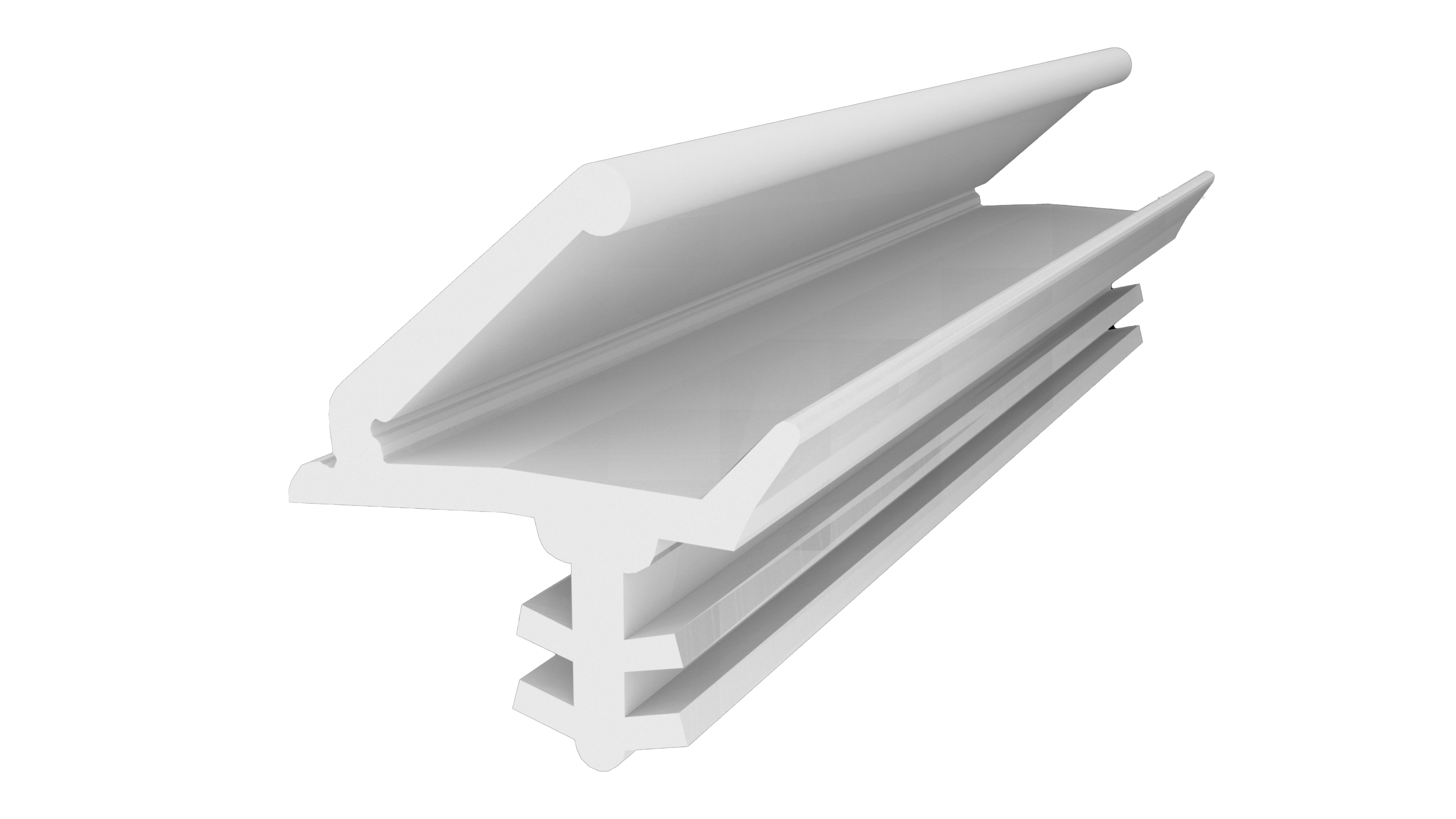 Уплотнитель для деревянных евроокон DEVENTER на раму, ширина паза 3 мм, ТЭП, белый RAL 9016. Рис. 1