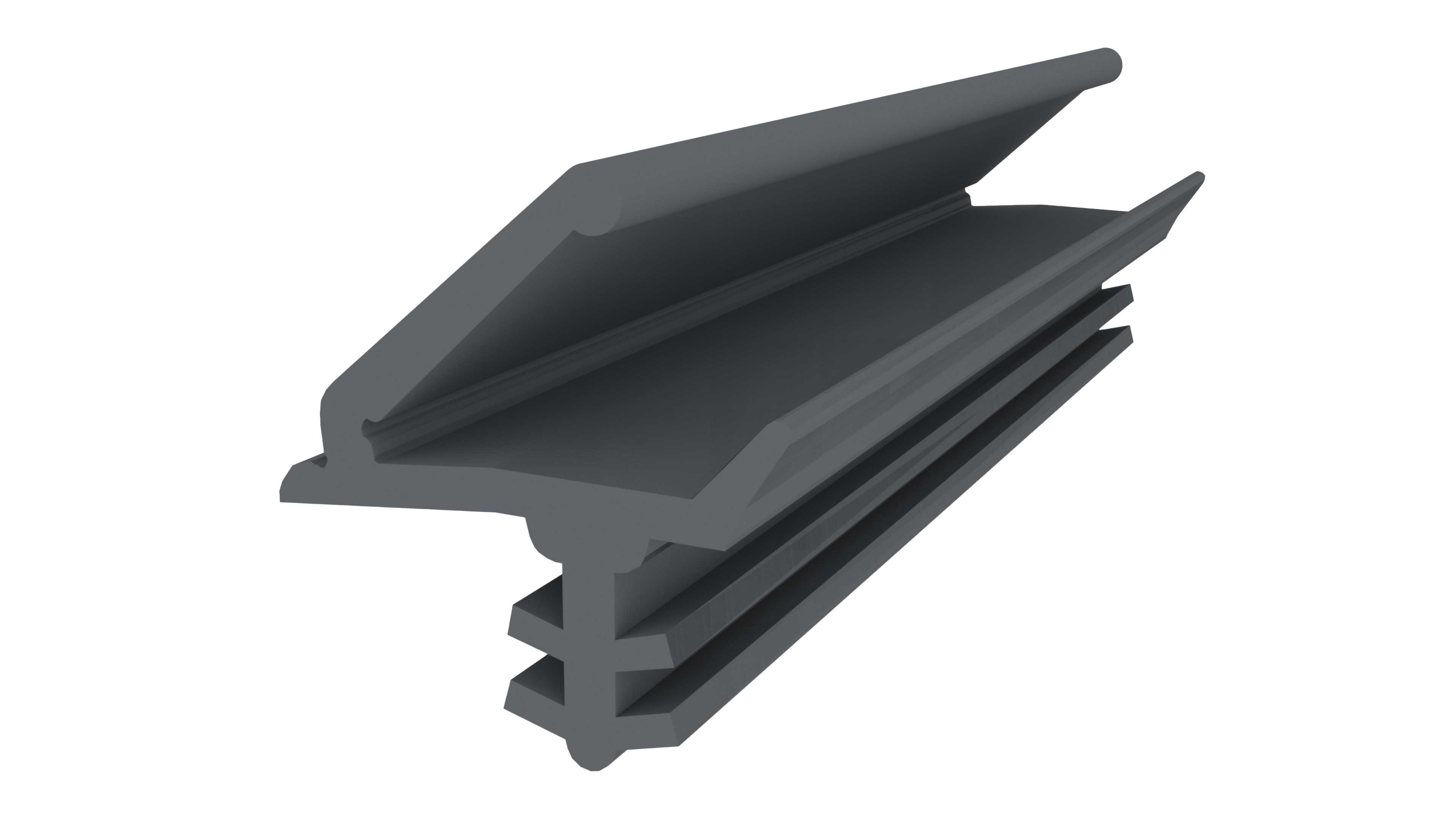 Уплотнитель для деревянных евроокон DEVENTER на раму, ширина паза 3 мм, ТЭП, графитовый серый RAL 7024. Рис. 1 Уплотнитель для деревянных евроокон DEVENTER на раму, ширина паза 3 мм, ТЭП, графитовый серый RAL 7024. Рис. 1