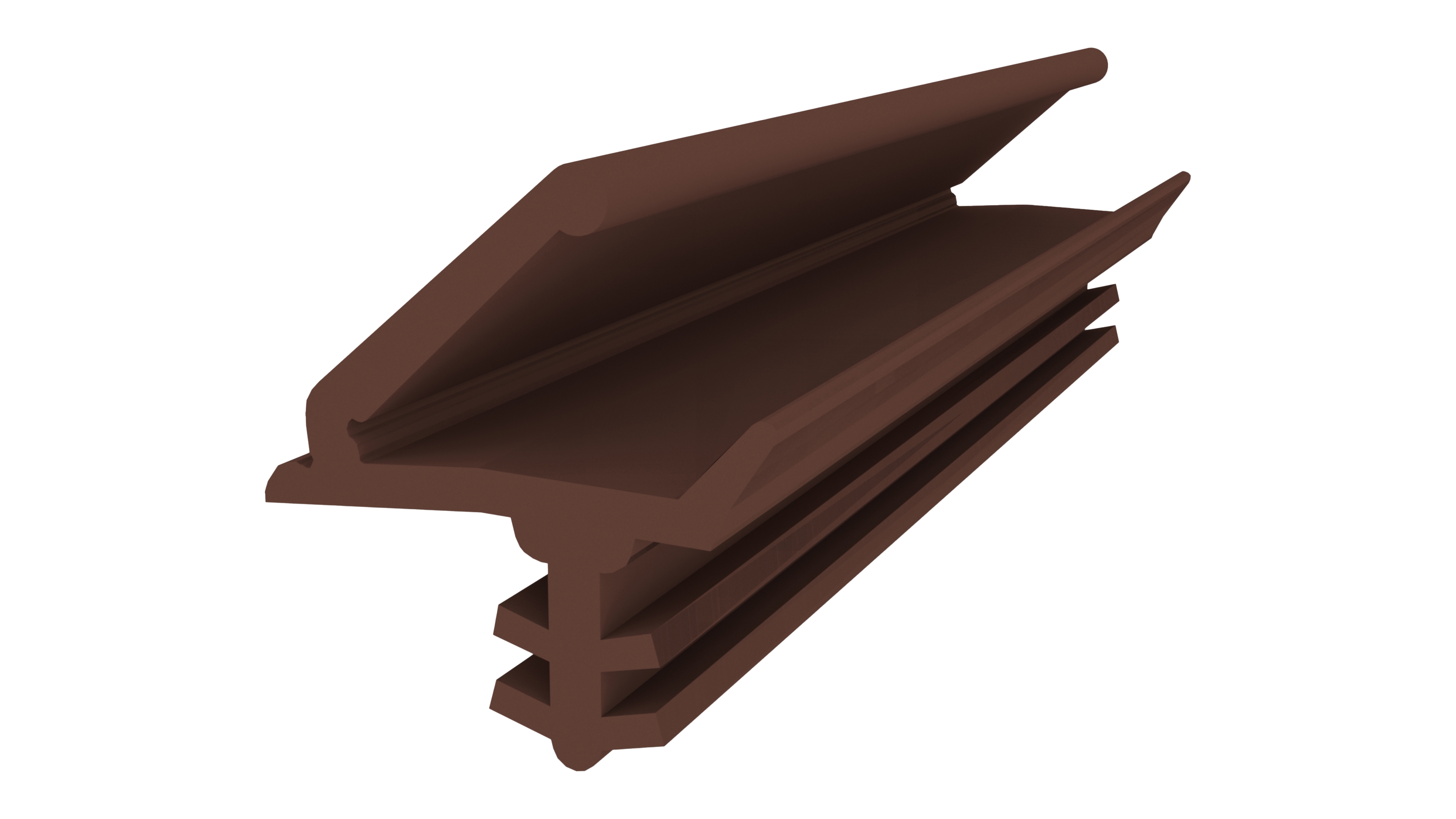 Уплотнитель для деревянных евроокон DEVENTER на раму, ширина паза 3 мм, ТЭП, коричневый RAL 8014. Рис. 1 Уплотнитель для деревянных евроокон DEVENTER на раму, ширина паза 3 мм, ТЭП, коричневый RAL 8014. Рис. 1